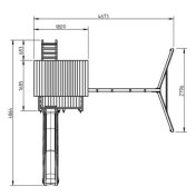 Parque infantil Masgames Pagoda XL con Columpio Individual - 2