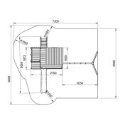 Parque infantil Masgames Siracusa XL con columpio doble - 4