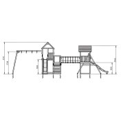 Parque infantil Masgames Himalaya con puente Madison - 4