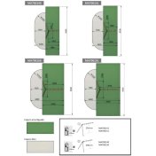 Columpio individual apoyado para parque Infantil 1,20 alto - 2