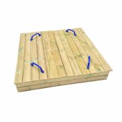 Arenero rectangular con tapa de madera Masgames Oben 1.20m x 1.50m - 2
