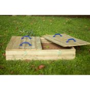 Arenero rectangular con tapa de madera Masgames Oben 1.20m x 1.50m - 3