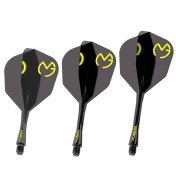 Plumas Winmau Darts Fusion Michael van Gerwen Green Black Medium 34-76mm N6 - 2