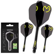 Plumas Winmau Darts Fusion Michael van Gerwen Green Black Medium 34-76mm N6 - 3