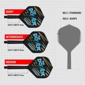 Plumas Target K-Flex No.2 Standard Short Phil Taylor The Power - 3
