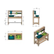 Cocina infantil para exterior Masgames Candy - 5