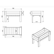 Pack de 3 mesas de cultivo Masgames Fortis - 3