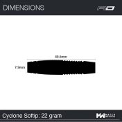 Dardos Red Dragon Cyclone Punta de Plástico 90% 22gr - 7