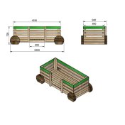 Tren para parque infantil Masgames Pinxo - 4