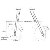 Columpio doble de madera Draco asientos planos Masgames Horeca - 4