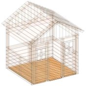 Suelo de madera para casita Masgames Lollipop XL Horeca - 2