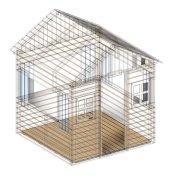 Suelo de madera para casita Masgames Lollipop XXL Horeca - 2