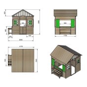 Casita infantil de madera Masgames Lollipop XXL Horeca con cocina - 3