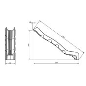 Rampa de tobogán Masgames Optima Horeca Homologada 1,5m - 3