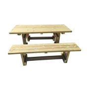 Mesa de picnic de madera Masgames Calella - 2