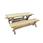 Mesa de madera con bancos independientes Masgames Xerta (con opción de color) - 3