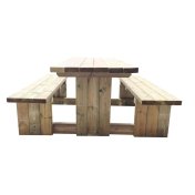 Mesa de picnic de madera Masgames Canet - 2