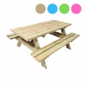 Mesa de picnic Masgames Munich 180 con madera para exterior (con opción de color) - 1