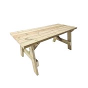 Mesa de exterior Masgames Zurich de madera para exterior sin bancos - 1