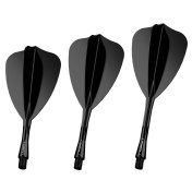 Plumas Winmau Darts Fusion Arrow Negro Intbetween 28-70mm - 2