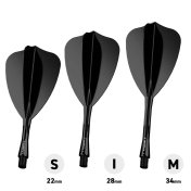 Plumas Winmau Darts Fusion Arrow Negro Intbetween 28-70mm - 3