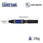 Dardos Winmau Rashad Sweeting 24gr 90% - 4