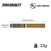 Dardos Winmau Ryan Branley 23gr 90% - 6