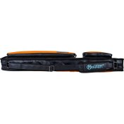 Funda taco billar Molinari Retro Flat 86cm 2P-4F Negro Naranja - 4