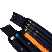 Funda taco billar Molinari Retro Flat 86cm 2P-4F Negro Naranja - 7