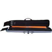 Funda taco billar Molinari Retro Soft 85cm 2P-4F Gris Naranja - 6