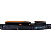 Funda taco billar Molinari Retro Soft 86cm 3P-6F Negro Naranja - 4