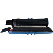 Funda taco billar Molinari Retro Soft 86cm 3P-6F Azul Beige - 6