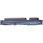 Funda taco billar Molinari Retro Soft 86cm 3P-6F Gris Naranja - 4