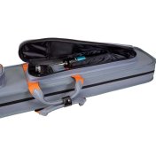 Funda taco billar Molinari Retro Soft 86cm 3P-6F Gris Naranja - 8