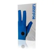 Guante Billar Molinari Azul Cian M Zurdo - 3