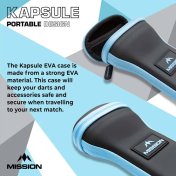 Funda Dardos Mission Kapsule Eva Case Negro y Azul - 5