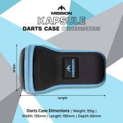 Funda Dardos Mission Kapsule Eva Case Negro y Azul - 6