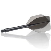 Plumas Caliburn Moulded No6 Shape Medium Negro Transparente - 1