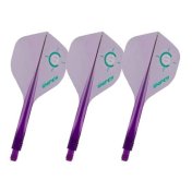Plumas Condor Axe Standard 120 The Sniper Morado Transparente S 18.0mm 3 Uds. - 2