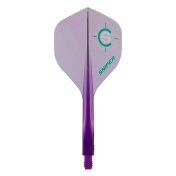 Plumas Condor Axe Standard 120 The Sniper Morado Transparente S 18.0mm 3 Uds. - 1