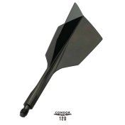 Plumas Condor Axe Narrow 120 Negro S 18.0mm 3 Uds. - 2