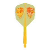 Plumas Condor Axe Shape Thunder Bite Amarillo Claro S 21.5mm 3 Uds. - 1