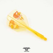 Plumas Condor Axe Shape Thunder Bite Amarillo Claro M 27.5mm 3 Uds. - 2