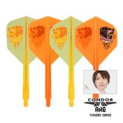 Plumas Condor Axe Shape Thunder Bite Naranja M 27.5mm 3 Uds. - 4