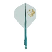 Plumas Condor Axe Standard Kinshachi Azul Transparente S 21.5mm 3 Uds. - 1