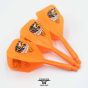 Plumas Condor Axe Shape Thunder Bite Naranja XL 37.5mm 3 Uds. - 3