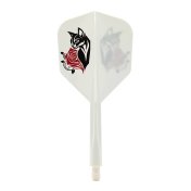 Plumas Condor Axe Shape Black Cat Blanco S 21.5mm 3 Uds. - 1