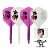 Plumas Condor Axe Shape Black Cat Blanco M 27.5mm 3 Uds. - 3