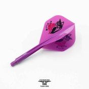 Plumas Condor Axe Standard Black Cat Morado M 27.5mm 3 Uds. - 2