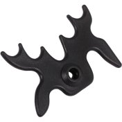 Apoya Taco Buffalo Cabeza De Alce Plástico Negro - 1